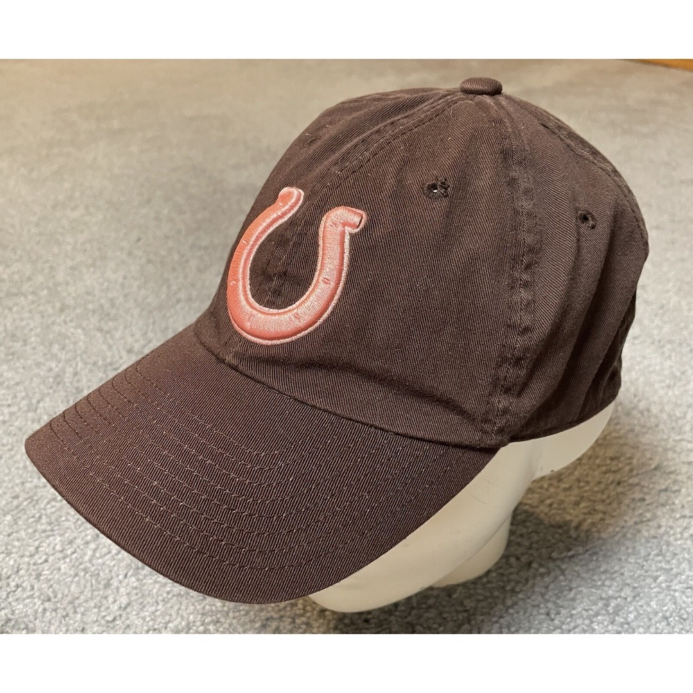 Indianapolis Colt's NFL Women's Baseball Cap Hat OSFA Brown Pink Embroidery
